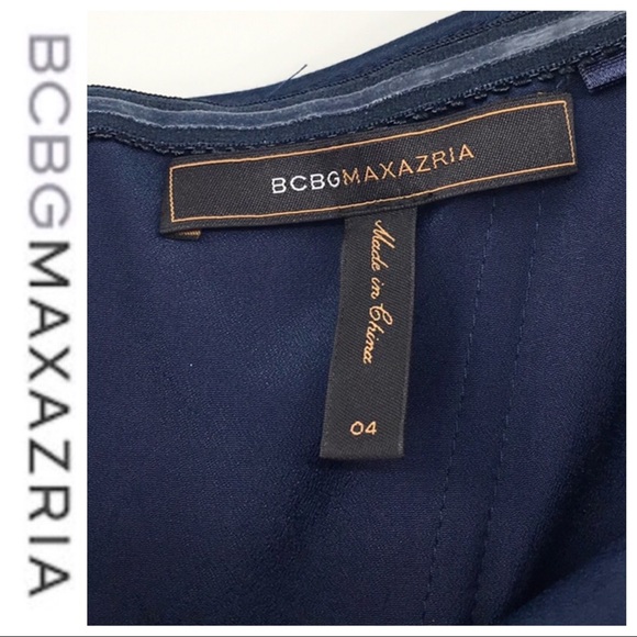 💕SALE💕BCBGMaxAzria Blue Strapless Cocktail Dress - Picture 3 of 7